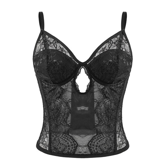 Women's Shapewear Solid Chest Top Sling Color Corset Vest Lace Wrapped Sexy Ladies Women's Blouse Scoop Neck