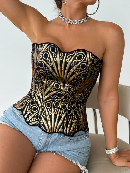 Women's Shaping Underwear Silk Satin Strappy Bra Backless and Sexy Slimming and Shaping
