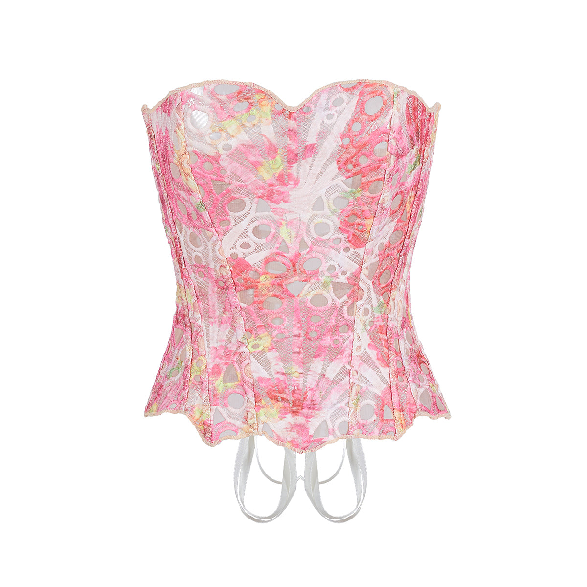 Women's Shaping Underwear Silk Satin Strappy Bra Backless and Sexy Slimming and Shaping