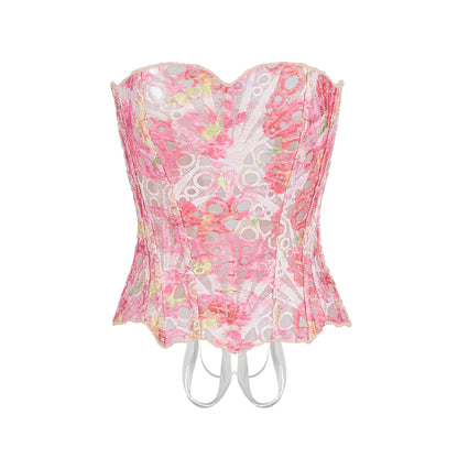 Women's Shaping Underwear Silk Satin Strappy Bra Backless and Sexy Slimming and Shaping